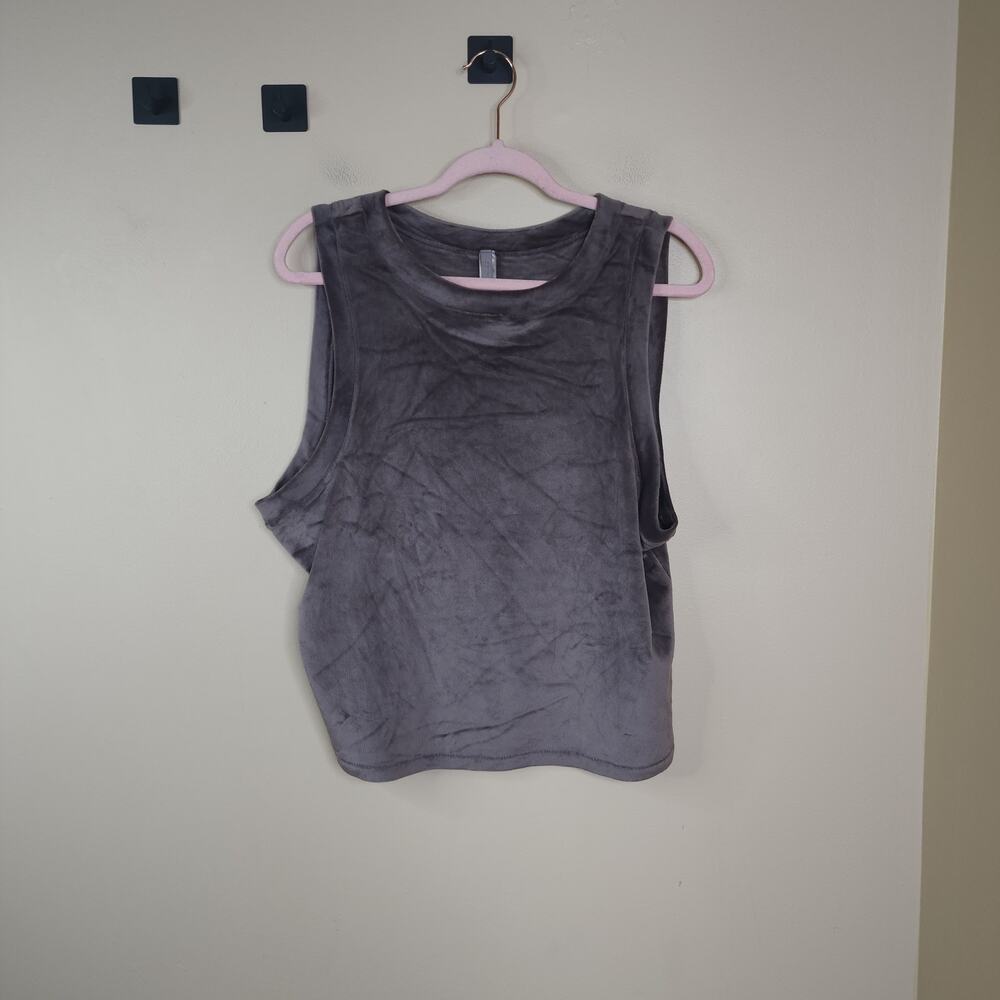 SKIMS Women’s Velour Crew neck Tank Top in Amethyst Size 3X